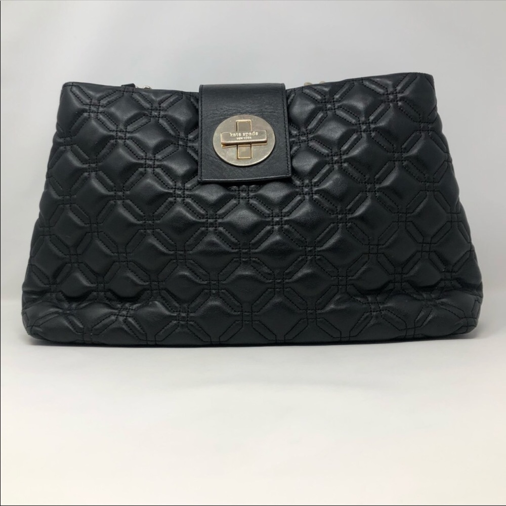 Kate Spade leather quilted satchel